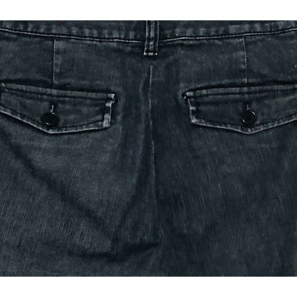 Talbots Heritage Boot Charcoal Gray Mid Rise Stretch Denim Trousers Size 8P/29 - Picture 6 of 12